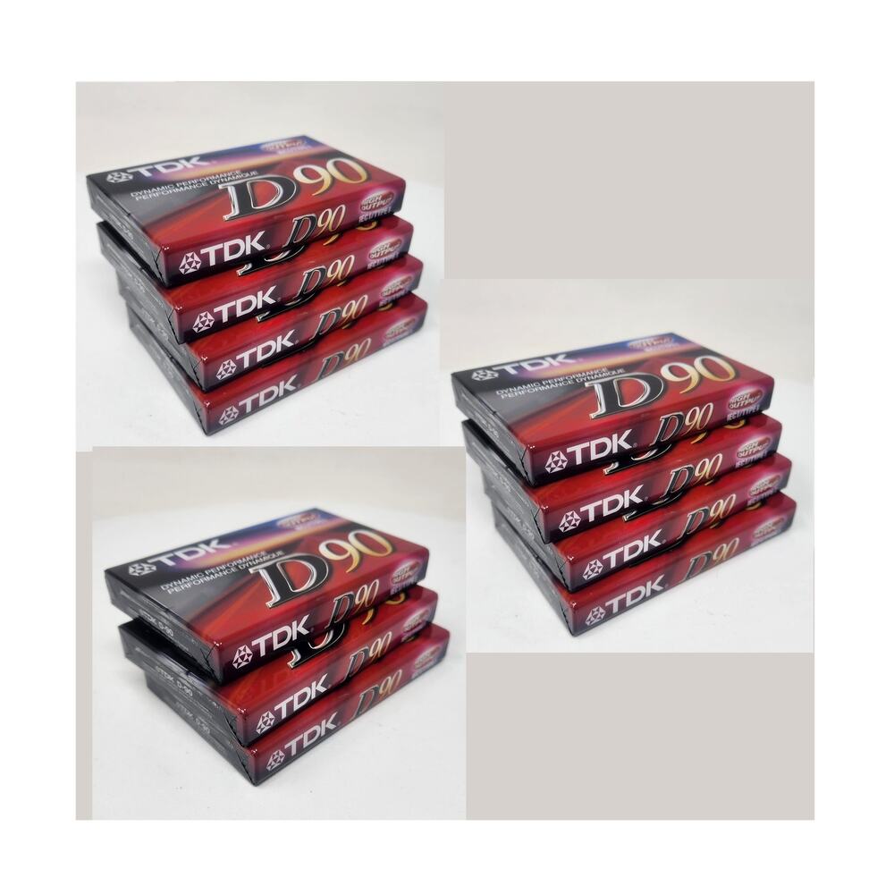 11 TDK D90 Blank Cassette Tapes Superior Normal Bias Type I/ IEC I New Old Stock